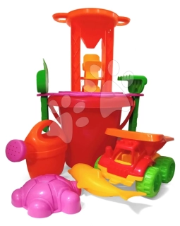 Velký maxi set na písek v průhledném batohu
