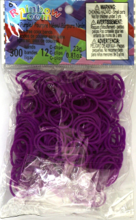 Rainbow Loom ® náhradní gumičky neonové fialové