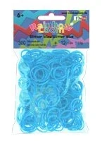 Rainbow Loom ® náhradní gumičky třpytivé modrá