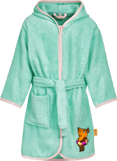 Dětský froté župan Playshoes mouse aqua