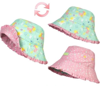 Dětský klobouk s UV 50+ Playshoes 2v1 unicorn