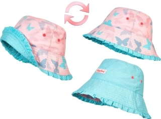 Dětský klobouk s UV 50+ Playshoes 2v1 motýl