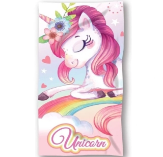 Osuška jednorožec unicorn fantasy květ