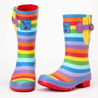 Dámské holinky gumovky duha Evercreatures Rainbow nižší