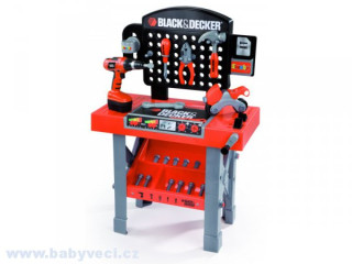 Pracovní dílna Black&Decker Smoby s mechanickou vrtačkou