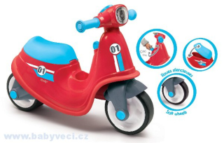 Odrážedlo motorka skůtr Smoby > varianta červená