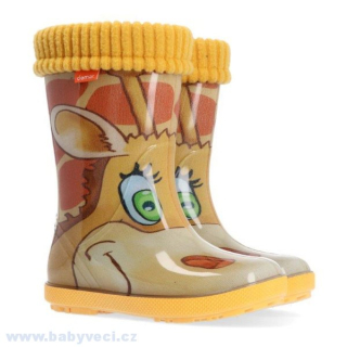 Dětské holinky DEMAR-HAWAI LUX PRINT AK ŽIRAFA