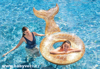 Nafukovací třpytivý kruh s ploutví