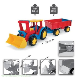 WADER GIGANT Traktor s nakladačem a vlekem > varianta nakladač traktor s vlekem