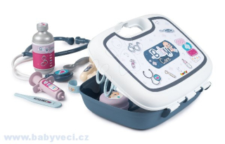 Zdravotnický kufřík pro sestřičku Baby Care Smoby s 19 doplňky