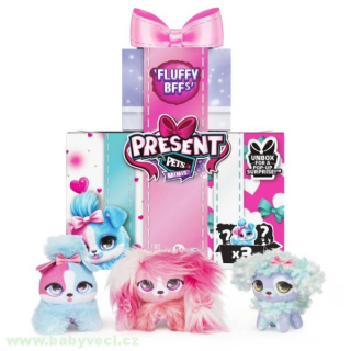 PRESENT PETS MAZLIVÍ MINI PLYŠÁCI TROJBALENÍ