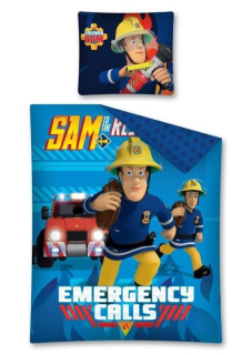 DETEXPOL Povlečení Požárník Sam Emergency Bavlna, 140/200, 70/80 cm