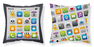 DETEXPOL Povlak na polštářek Telefon micro Polyester, 40/40 cm
