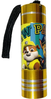 EUROSWAN Dětská hliníková LED baterka Paw Patrol žlutá Hliník, Plast, 9x2,5 cm