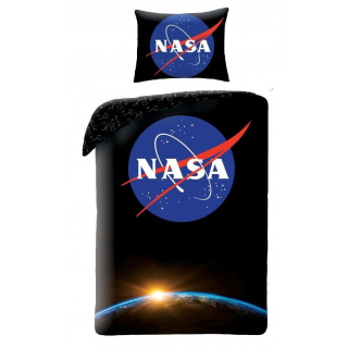 HALANTEX Povlečení NASA Black Bavlna, 140/200, 70/90 cm