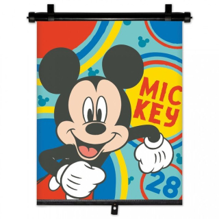 SEVEN Sluneční clona Roletka Mickey Happy Plast, Polyester, 1 ks