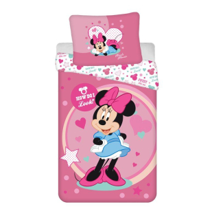 JERRY FABRICS Povlečení Minnie Sweet like me micro  Polyester - mikrovlákno, 140/200, 70/90 cm