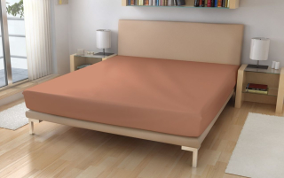Polášek Prostěradlo Micro EXKLUSIVE Oříšková Polyester, 180/200 cm