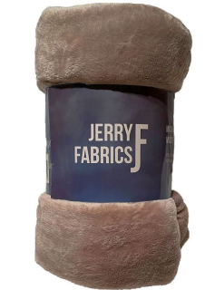 JERRY FABRICS Deka microflanel super soft Capucino Polyester, 150/200 cm
