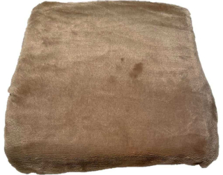 JERRY FABRICS Prostěradlo mikroplyš pískově hnědá Polyester, 90/200 cm