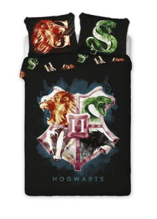 FARO Povlečení Harry Potter black Bavlna, 140/200, 70/90 cm