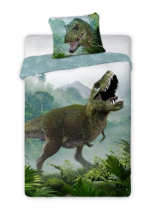 FARO Povlečení T-Rex prales Bavlna, 140/200, 70/90 cm