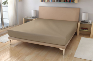 Polášek Prostěradlo Micro EXKLUSIVE Béžová Polyester, 90/200 cm