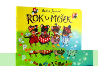 Knížka Rok u myšek CZ text 24x16cm